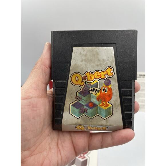 Q Bert Atari 2600 Complete Set In Original Red Label Box W/ Manual - Picture 4 of 10